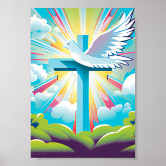 Colorful Modern Christian Poster