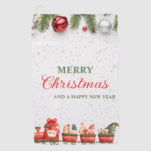 Colorful Modern Christmas Day Custom Best  Golf Towel