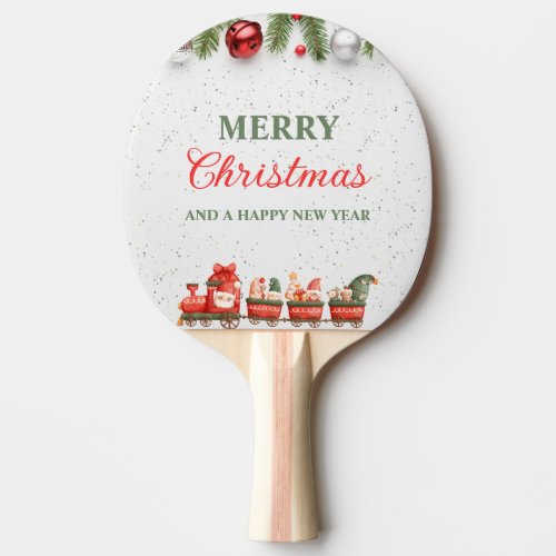 Colorful Modern Christmas Day Ping pong paddles