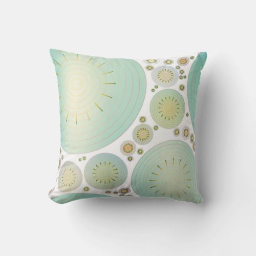 Colorful Modern Circles Decorator Accent Pillow