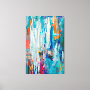 Colorful Modern Contemporary Abstract Art Canvas Print