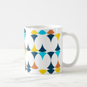 Colorful, modern, cool, trendy geometric shapes coffee mug