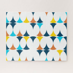 Colorful, modern, cool, trendy geometric shapes jigsaw puzzle
