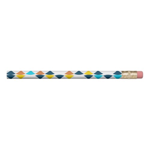 Colorful modern cool trendy geometric shapes pencil