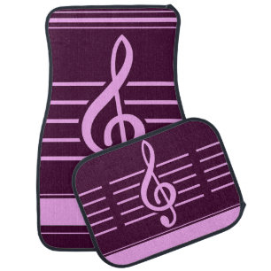 Colorful Modern Cute Music           Car Floor Mat