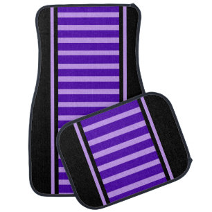 Colorful Modern Cute Stripes Pattern Car Car Floor Mat