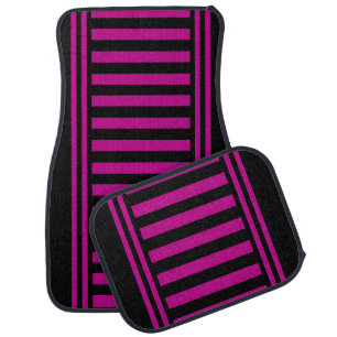 Colorful Modern Cute Stripes Pattern Car Car Floor Mat