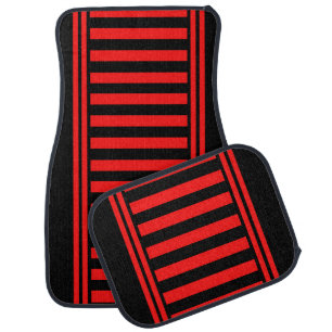 Colorful Modern Cute Stripes Pattern Car Car Floor Mat