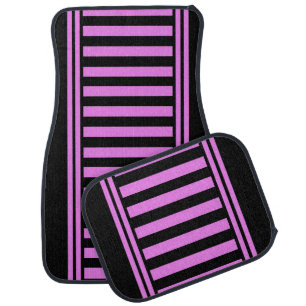 Colorful Modern Cute Stripes Pattern Car Car Floor Mat
