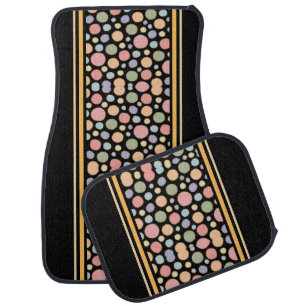 Colorful Modern Cute Stripes Pattern          Car Car Floor Mat