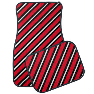 Colorful Modern Cute Stripes Pattern Car Floor Mat