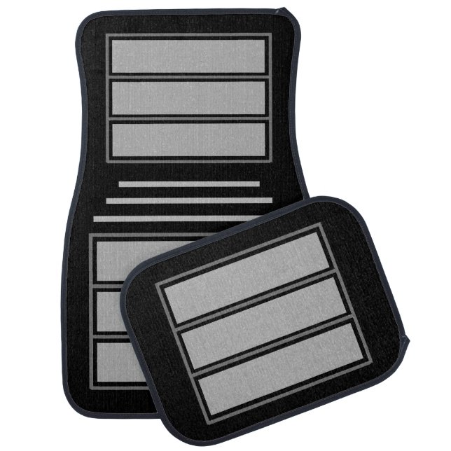 Colorful Modern Cute Stripes Pattern          Car Floor Mat (Set)