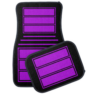 Colorful Modern Cute Stripes Pattern Car Floor Mat