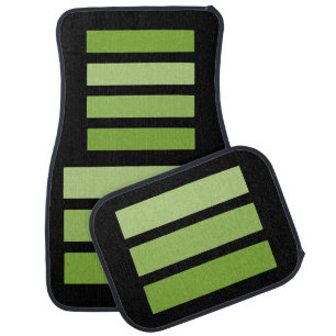 Colorful Modern Cute Stripes Pattern Car Floor Mat