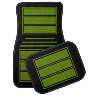 Colorful Modern Cute Stripes Pattern Car Floor Mat