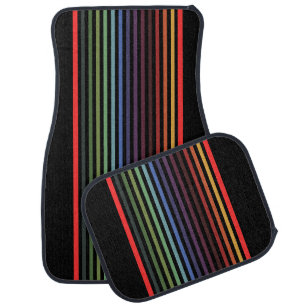 Colorful Modern Cute Stripes Pattern          Car Floor Mat