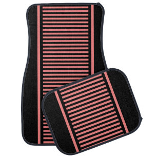 Colorful Modern Cute Stripes Pattern Car Floor Mat