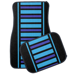 Colorful Modern Cute Stripes Pattern Car Floor Mat