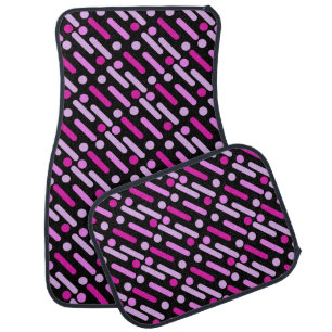 Colorful Modern Cute Stripes Pattern Car Floor Mat