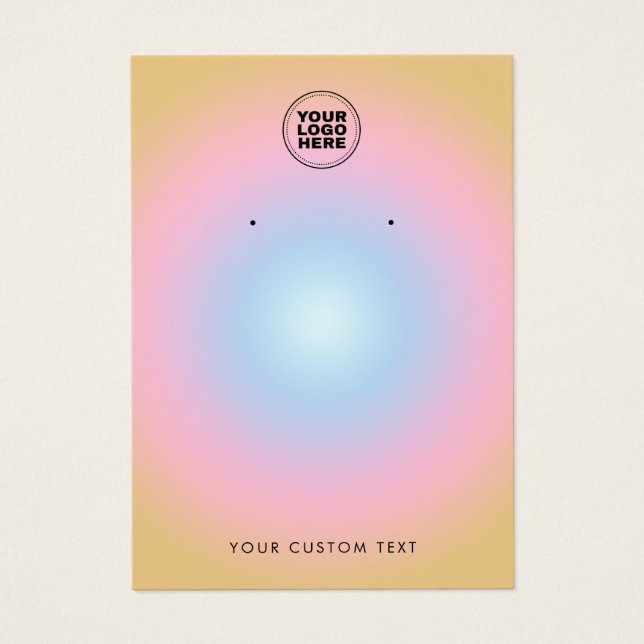 Colorful Modern Earring Display Card (Front)