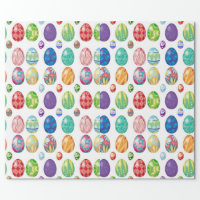 Happy Easter Eggs & Chicks Wrapping Paper Birthday Wrap + Ribbon & Gift  Tags