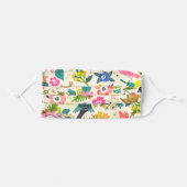 Colorful Modern Face Mask, Woman Adult Cloth Face Mask (Front, Folded)