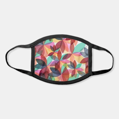 Colorful Modern Floral Girly Chic Pattern Face Mask