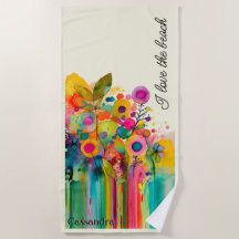 Colorful Modern Floral I Love the