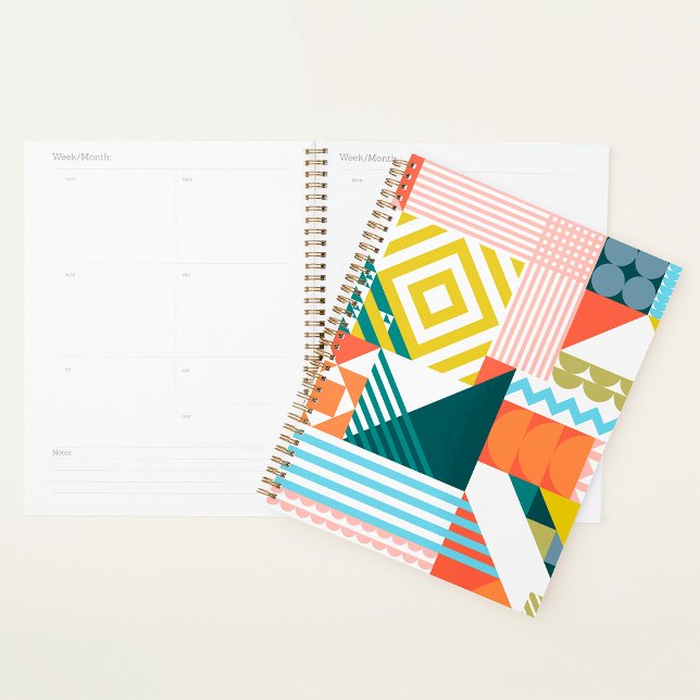 Colorful Modern Geometric Abstract Pattern  Planner (Creator Uploaded)