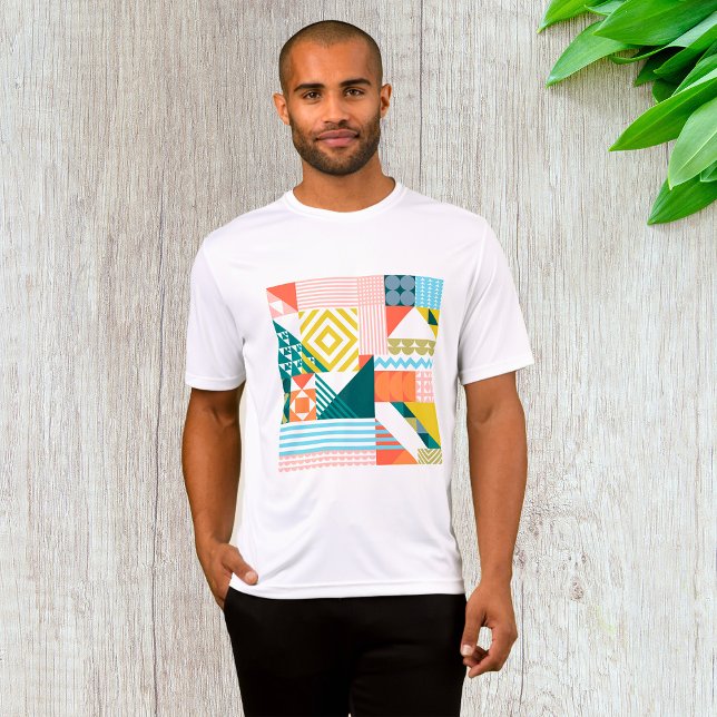 Colorful Modern Geometric Abstract Pattern  T-Shirt (Creator Uploaded)