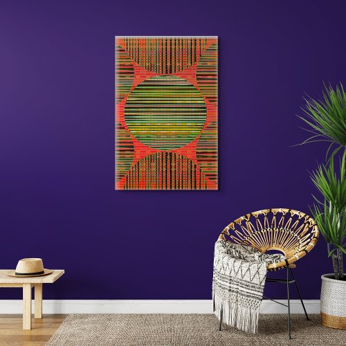 Colorful modern geometric abstract wall art