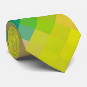 Colorful Modern Geometric Diamond Pattern #5 Tie