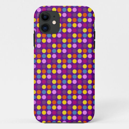 Colorful Modern Geometric Pattern iPhone 11 Case