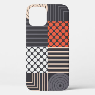 Colorful modern geometric seamless pattern iPhone 12 case