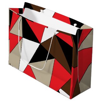 Colorful Modern Geometric Shapes Large Gift Bag