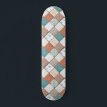 Colorful Modern Geometric Tile Texture Pattern Skateboard<br><div class="desc">This modern design features a tiled pattern of colorful geometric and abstract patterns #mosaic #tiled #textured #pattern #masculine #feminine #girly #stylish #chic #trendy #customgifts #sports #outdoor #skate #skater #skateboard #skateboards #skateboarding #fun #cool #custom #christmas #birthday #giftsforher</div>