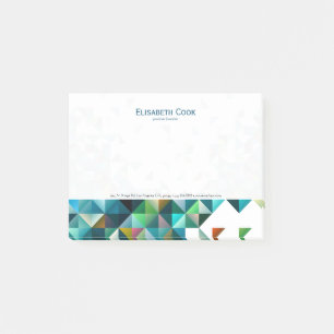 Colorful Modern Geometric Triangles Post-it Notes