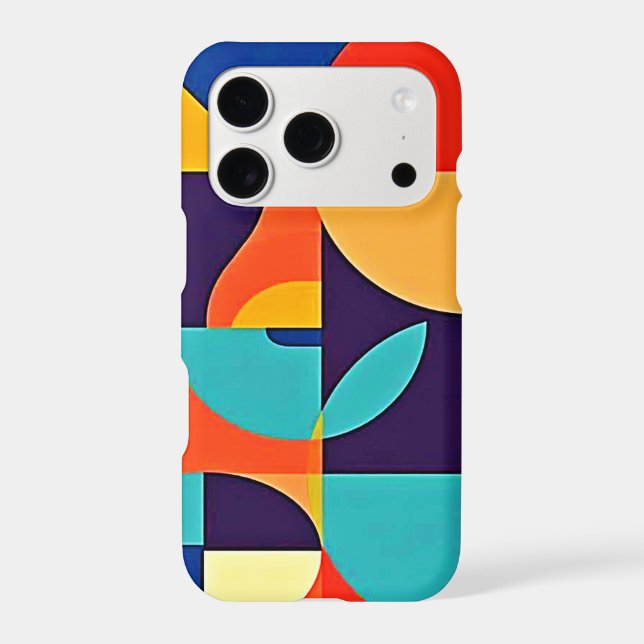 Colorful Modern Geometry Iphone Case (Back)