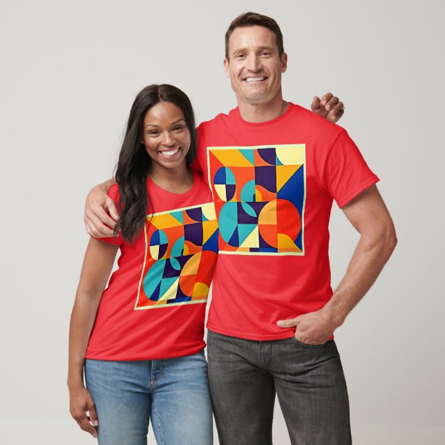 Colorful Modern Geometry T-Shirt (Unisex)