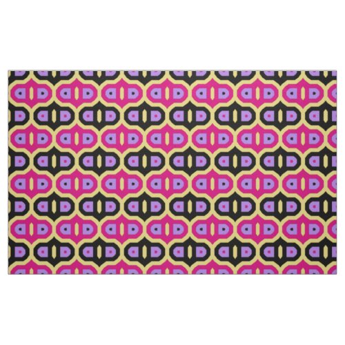 Colorful Modern Girly Trendy Geometric Pattern Fabric