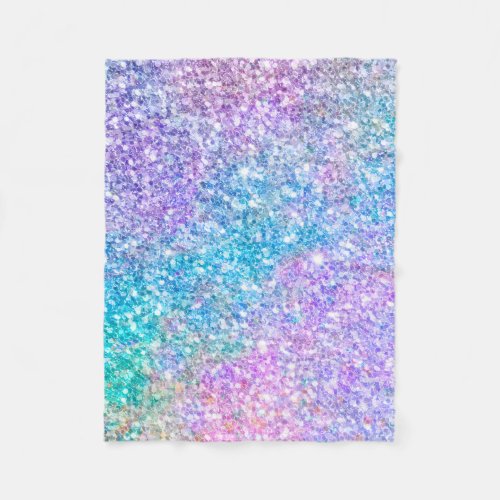 Colorful Modern Glitter Texture Fleece Blanket