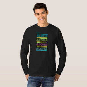 Colorful Modern Hawaiian ALOHA Design T-Shirt