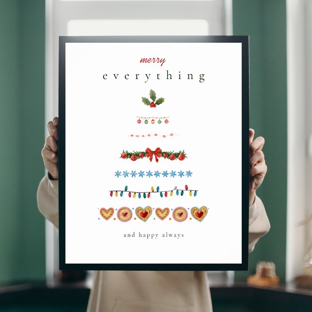 Colorful Modern holiday Christmas Tree Poster (Creator Uploaded)