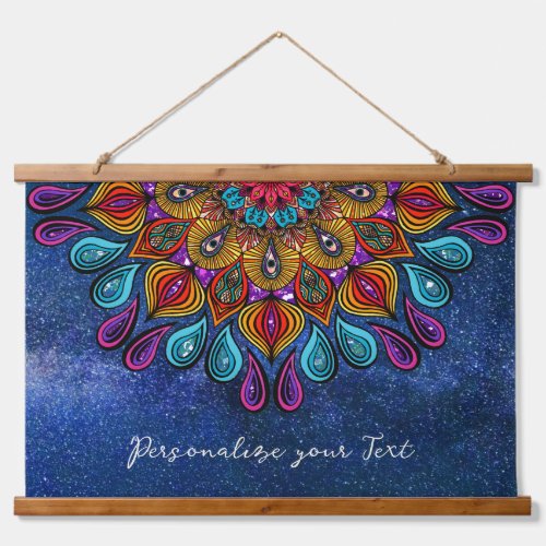  Colorful Modern Mandala Trippy Psychedelic Hippie Hanging Tapestry