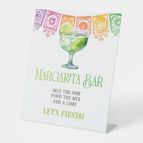 Colorful Modern Margarita Bar Sign 