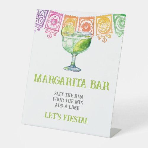Colorful Modern Margarita Bar Sign 