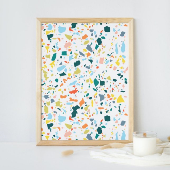Colorful Modern Minimalist Abstract Splatter Art Poster (Creator Uploaded)