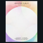 Colorful Modern Minimalist Template Trendy Letterhead<br><div class="desc">Colorful Modern Minimalist Template Trendy Professional Letterhead.</div>