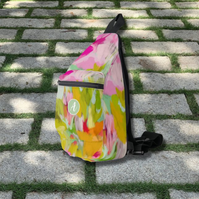 Colorful Modern Monogram Sling Bag (Creator Uploaded)