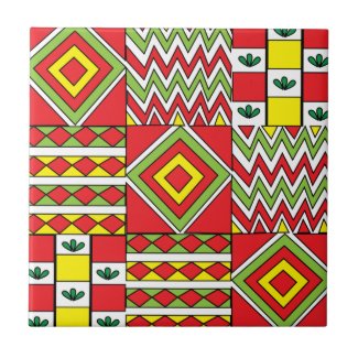Colorful Modern Moroccan Mosaic Pattern
